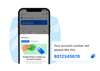 Have your <em>phone number</em> as your account number